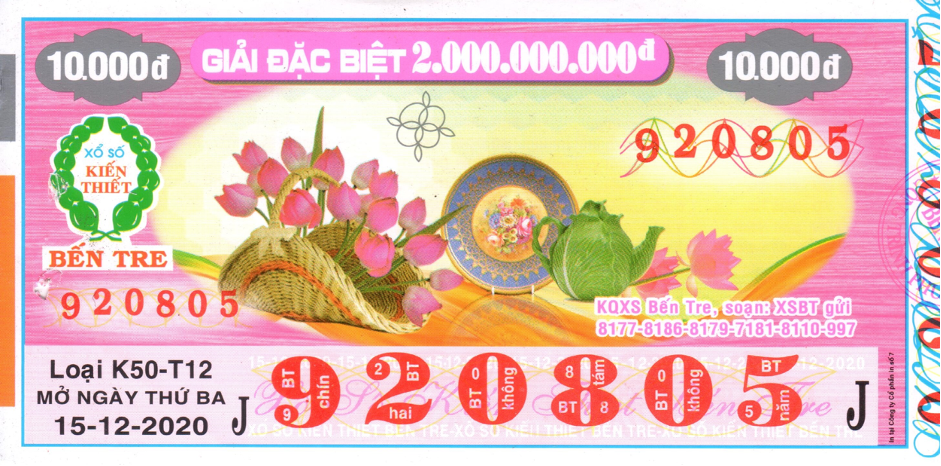 vé số Bến Tre