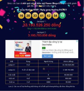 4 lần liên tiếp trúng số Viettlot Power 6/55 ngày 8/6/2021