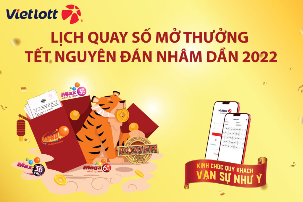Thông báo lịch nghỉ tết Xổ số Vietlott 2022